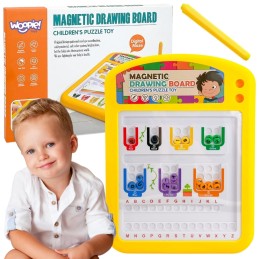 TABLICA MAGNETYCZNA EDUKACYJNA UKŁADANKA SORTER NAUKA ALFABETU 3+  WOOPIE