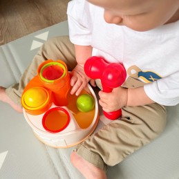 WOOPIE BABY Wbijak Przebijanka Zamek Kule Młotek Zabawka Edukacyjna 12m+
