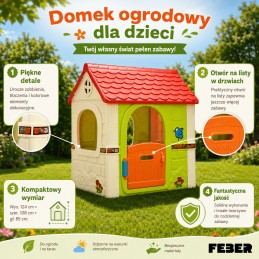 FEBER Domek Ogrodowy dla Dzieci Fantasy Skrzynka na Listy