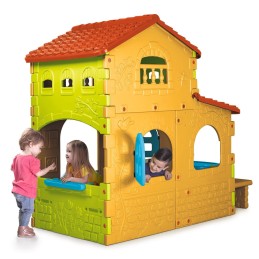 FEBER Domek Ogrodowy Super Villa ze Stolikiem Krzesłami Duży