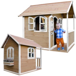 AXI Drewniany Domek z Oknami Alex Playhouse 178 cm