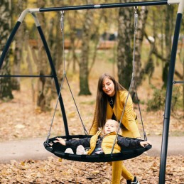 AXI Duża Wytrzymała Huśtawka Ogrodowa Bocianie Gniazdo dla Dzieci