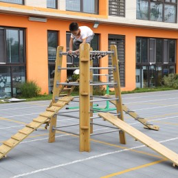 CLASSIC WORLD EDU Drewniana Wieża Wspinaczkowa Drabinka 360 Ceryfikat