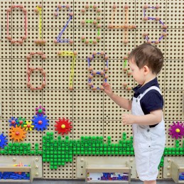 MASTERKIDZ Zestaw Kołeczki i Sznurki - Do Tablicy Naukowo-Kreatywnej STEM