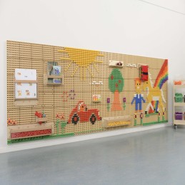 MASTERKIDZ Panel Ścienny Tablica Naukowa Kreatywna STEM  + Panel Monatażowy 120x80cm