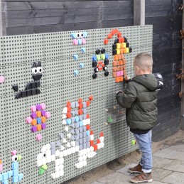MASTERKIDZ Zestaw Kołeczki w kształcie figur geometrycznych 64szt do tablic STEM