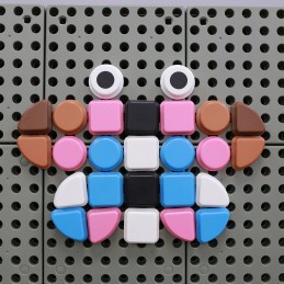 MASTERKIDZ Zestaw Kołeczki w kształcie figur geometrycznych 64szt do tablic STEM