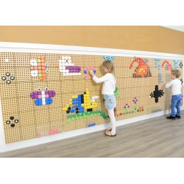 MASTERKIDZ Zestaw Kołeczki w kształcie figur geometrycznych 64szt do tablic STEM