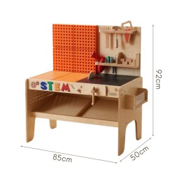 MASTERKIDZ Drewniany Warsztat XXL Montessori STEM z Narzędziami