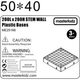 MASTERKIDZ Panel Ścienny Tablica Naukowa Kreatywna STEM 20x20 cm Bez Panelu Montażowego