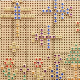 MASTERKIDZ Drewniana Tablica STEM Wolnostojąca XXL w Kształcie Domu + Akcesoria