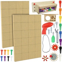 MASTERKIDZ Panele Montażowe STEM 2x 120x80 cm + Akcesoria Zestaw XXL