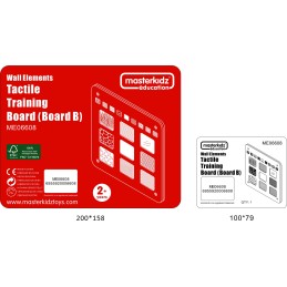 MASTERKIDZ Tablica Edukacyjna Rozpoznawanie Materiałów Faktur Zmysł Dotyku