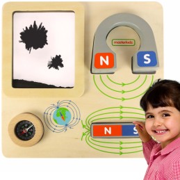 MASTERKIDZ Zabawa Magnetyczna Tablica Edukacyjna Kompas Montessori