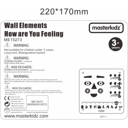 MASTERKIDZ Tablica Edukacyjna Jak Się Czujesz?  Nauka Emocji Montessori