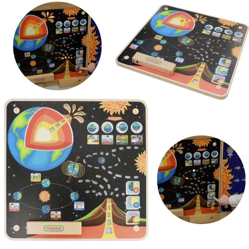 MASTERKIDZ Tablica Edukacyjna Ziemia Montessori