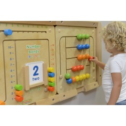 MASTERKIDZ Tablica Ścienna Edukacyjna Labirynt Koraliki Montessori