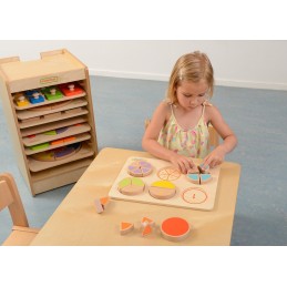 MASTERKIDZ Drewniana Układanka Matematyczna Ułamki