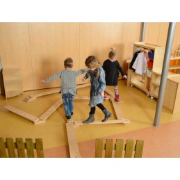 MASTERKIDZ Trening Balansu Równowagi Drewniana Ścieżka Sensoryczna