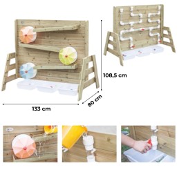 CLASSIC WORLD EDU Drewniana Ściana z Młynami Do  Zabawy Z Wodą