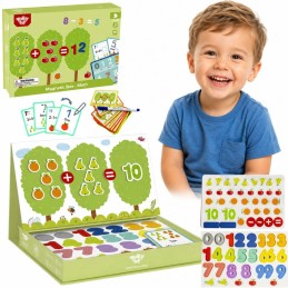 TOOKY TOY Drewniana Gra Magnetyczna Układanka Montessori dla Dzieci