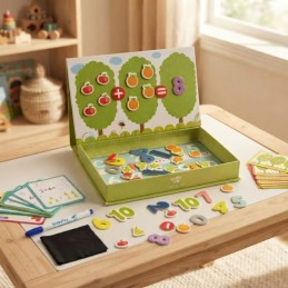 TOOKY TOY Drewniana Gra Magnetyczna Układanka Montessori dla Dzieci