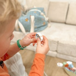TOOKY TOY Kosmiczny Śpiący Księżyc Balansująca Układanka Drewniana Nawlekanka Montessori Kosmos