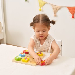 VIGA Puzzle Edukacyjne Drewniane Zwierzęta