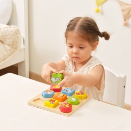 VIGA Puzzle Edukacyjne Drewniane Zwierzęta