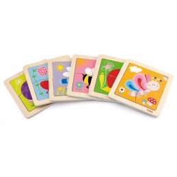 Viga Drewniane Puzzle Pszczoła Układanka Montessori Edukacyjna 18m+ Owad