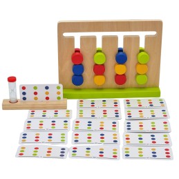 TOOKY TOY Gra Logiczna Układanka na Czas Kolory 30 Wzorów 18 el.