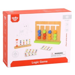 TOOKY TOY Gra Logiczna Układanka na Czas Kolory 30 Wzorów 18 el.