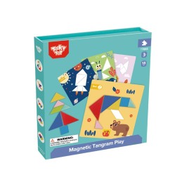 TOOKY TOY Puzzle Tangram Układanka dla Dzieci Nauka Kształtów Figury Kształty 18el.