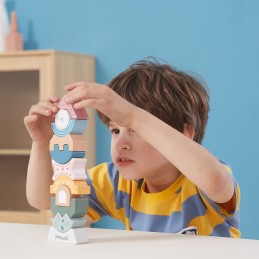 VIGA PolarB Drewniana Układanka Balansująca Wieża Montessori Klocki Prezent VIGA PolarB