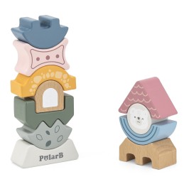 VIGA PolarB Drewniana Układanka Balansująca Wieża Montessori Klocki Prezent VIGA PolarB