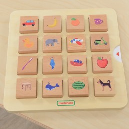 MASTERKIDZ Gra Dopasuj Cienie Łączenie w Pary Rozpoznawanie Przedmiotów Montessori