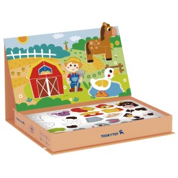 TOOKY TOY Układanka Magnetyczna Farma Puzzle
