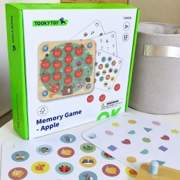TOOKY TOY Memory Gra Pamięciowa Jabłuszka