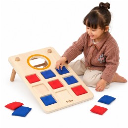 Viga Gra Zręcznościowa 2w1 Kółko i Krzyżyk + Cornhole - Rzut Do celu