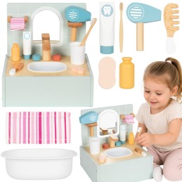 TOOKY TOY Toilet Bathroom Toaleta Drewniana Łazienka z Akcesoriami