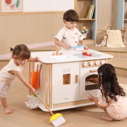 VIGA Centrum Domowe 3w1 z Akcesoriami – Nauka i Zabawa dla Dzieci