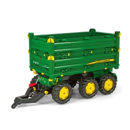 Rolly Toys rollyMulti Trailer -  Przyczepa Wywrotka Rolly Multi John Deere 3 osiowa