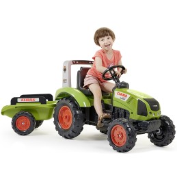 Falk Traktor na Pedały Claas z Przyczepą Duży Ciągnik Zabawka 3+