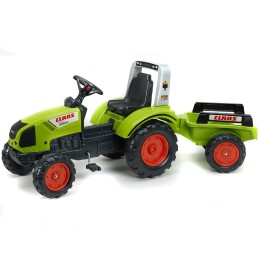 Falk Traktor na Pedały Claas z Przyczepą Duży Ciągnik Zabawka 3+