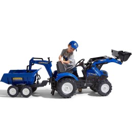 FALK Traktor na Pedały New Holland T8 z Koparką i Przyczepą 3-7 lat