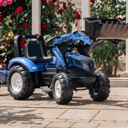 FALK Traktor na Pedały New Holland T8 z Łyżką i Przyczepą 3-7 lat
