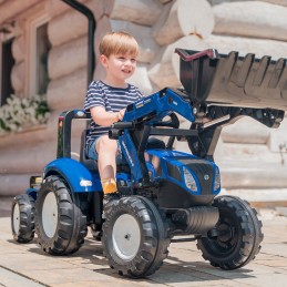 FALK Traktor na Pedały New Holland T8 z Łyżką i Przyczepą 3-7 lat