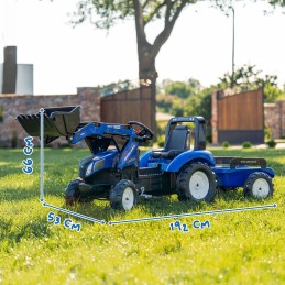 FALK Traktor na Pedały New Holland T8 z Łyżką i Przyczepą 3-7 lat
