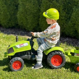 FALK Traktorek Claas Zielony na Pedały Klakson Przyczepa 2-5 lat