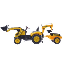 FALK Traktor na Pedały Komatsu Koparko-Ładowarka z Przyczepą 3-7 lat